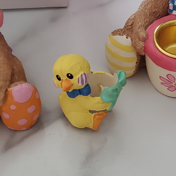 Easter Bunny Taper Candlestick Holder Chic hugger - Picture 5 of 10